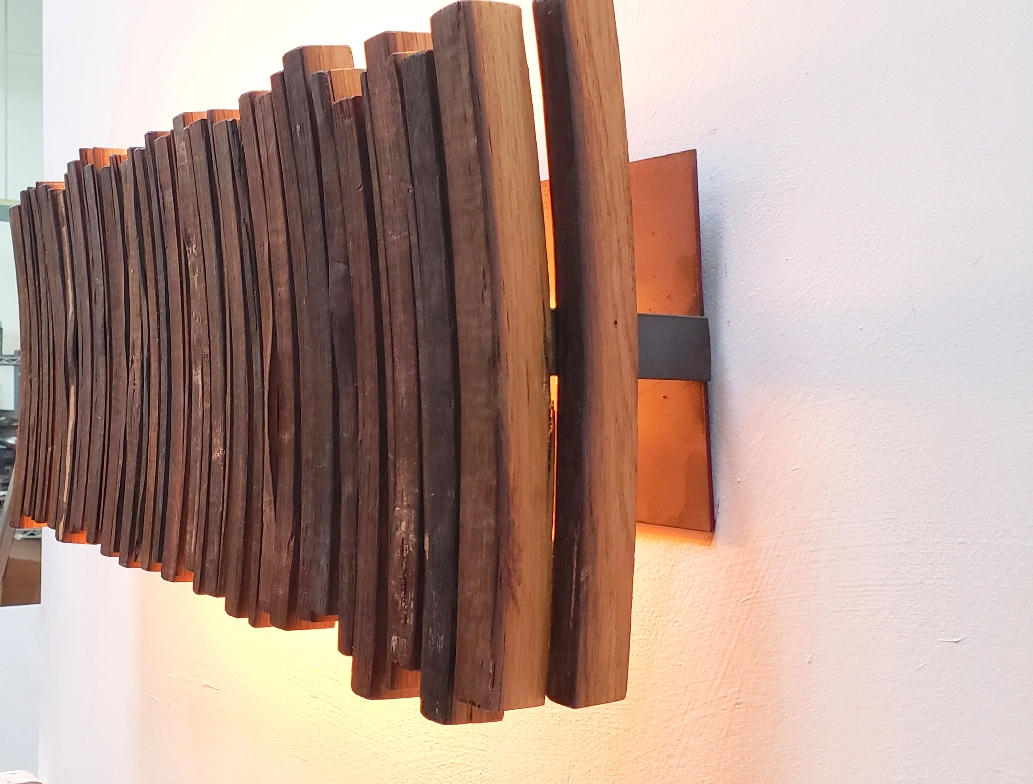 Reverse Nellio Wine Barrel Wall Sconce – Workshop Sale - Image 14